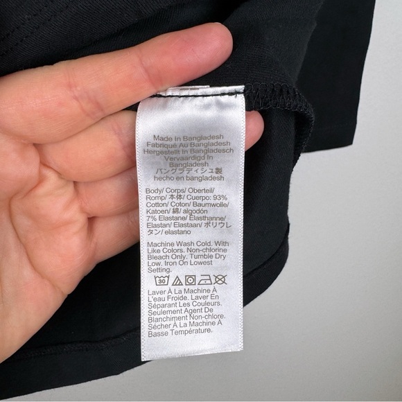 J. Crew Crewneck Long Sleeve Ruched Sides Maternity Tunic Tee Black Size S NWT - Picture 7 of 7